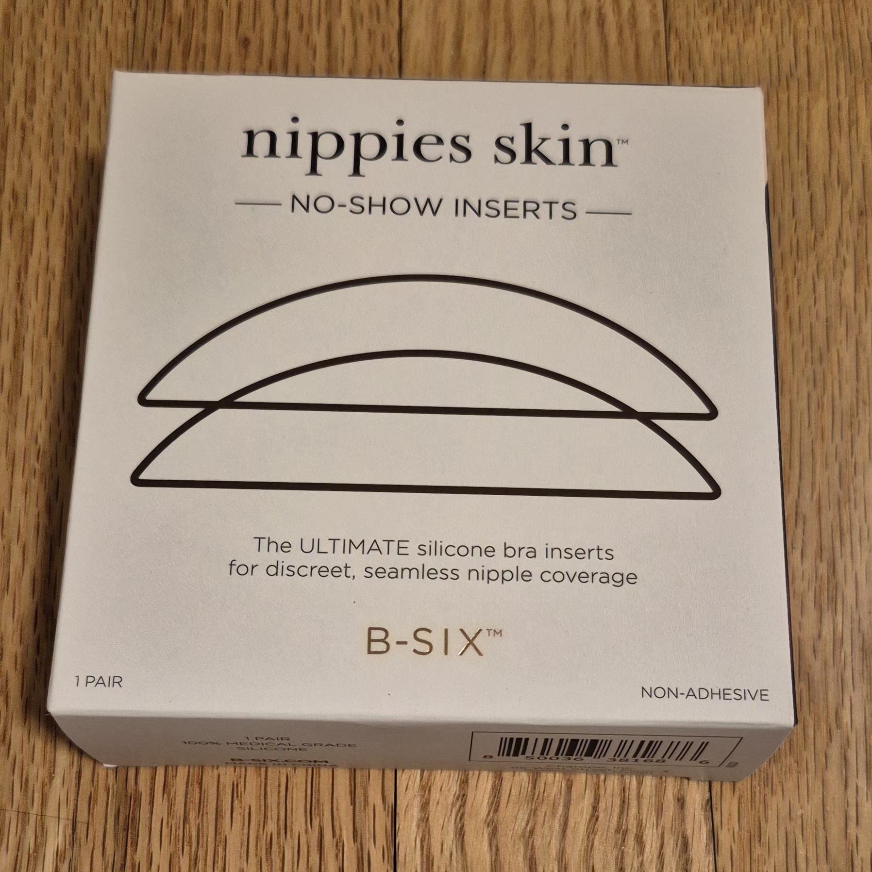New Nippies Skin NoShow Inserts  Espresso LXl Non Adhesive Reusable